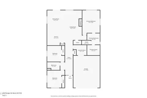 Floorplan - 19995 Badger Rd, Bend, OR 97702 photo 1 of 1