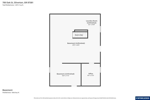 Floorplan - 700 Oak St, Silverton, OR 97381 photo 3 of 3