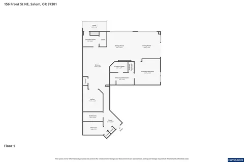 Floorplan - 156 Front Apt 280 St NE, Salem, OR 97301 photo 1 of 1