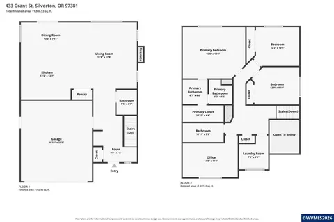 Floorplan - 433 Grant St, Silverton, OR 97381 photo 1 of 3