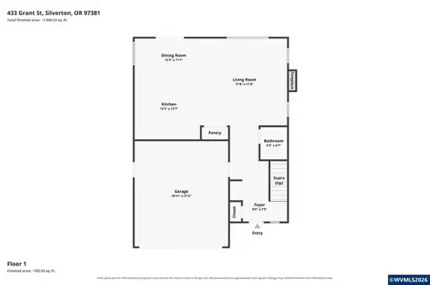Floorplan - 433 Grant St, Silverton, OR 97381 photo 2 of 3
