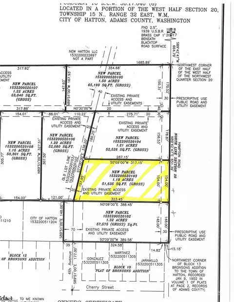 0 Lot 3 Hampton Rd, Hatton, WA 99344