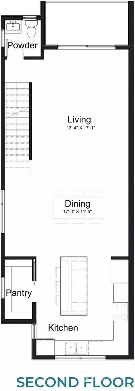 Floorplan - 8919 NE 173rd Pl #D, Bothell, WA 98011 photo 3 of 4