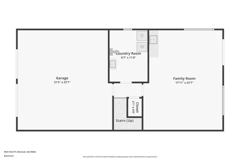 Floorplan - 8825 Shell Pl, Edmonds, WA 98026 photo 2 of 2