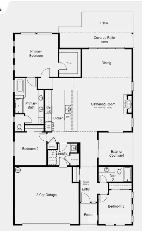 Floorplan - 2838 Arrowroot Loop SE, Lacey, WA 98513 photo 1 of 2