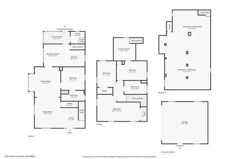 Floorplan - 1718 Cedar St, Everett, WA 98201 photo 2 of 2