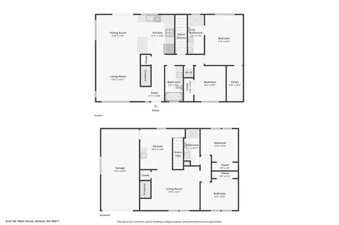 Floorplan - 9247 NE 180th St, Bothell, WA 98011 photo 3 of 3