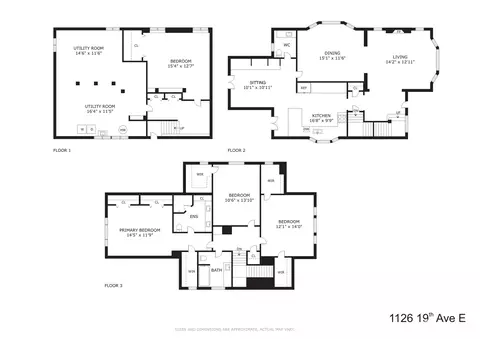 Floorplan - 1126 19th Ave E, Seattle, WA 98112 photo 1 of 1