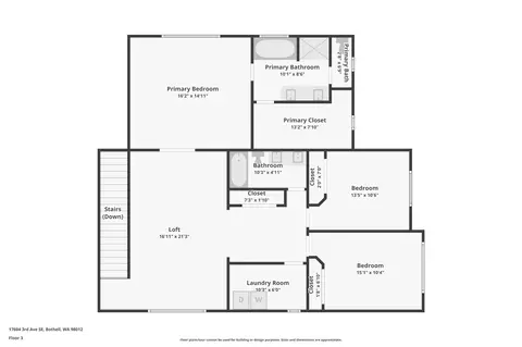 Floorplan - 17604 3rd Ave SE, Bothell, WA 98012 photo 3 of 3