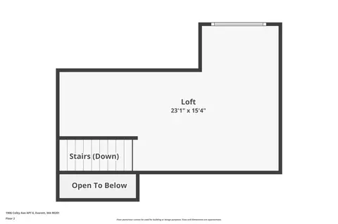 Floorplan - 1906 Colby Ave #6, Everett, WA 98201 photo 2 of 3