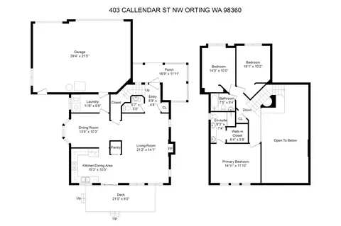 Floorplan - 403 Callendar St NW, Orting, WA 98360 photo 1 of 1