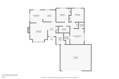 Floorplan - 314 Icey St SW, Orting, WA 98360 photo 1 of 1