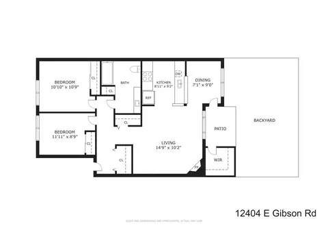 Floorplan - 12404 E Gibson Rd #B105, Everett, WA 98204 photo 1 of 1