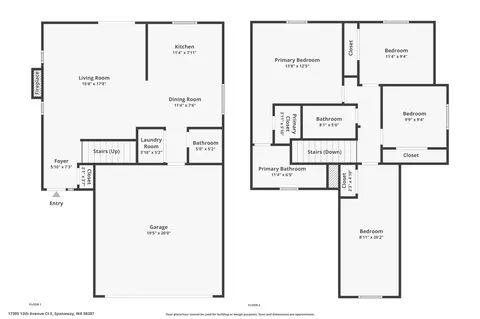Floorplan - 17305 12th Avenue Ct E, Spanaway, WA 98387 photo 3 of 3