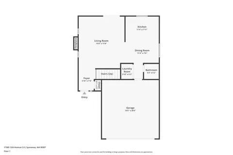 Floorplan - 17305 12th Avenue Ct E, Spanaway, WA 98387 photo 2 of 3
