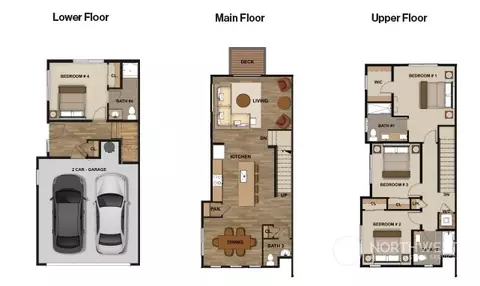 Floorplan - 19524 16th Ave SE #A6, Bothell, WA 98012 photo 1 of 1