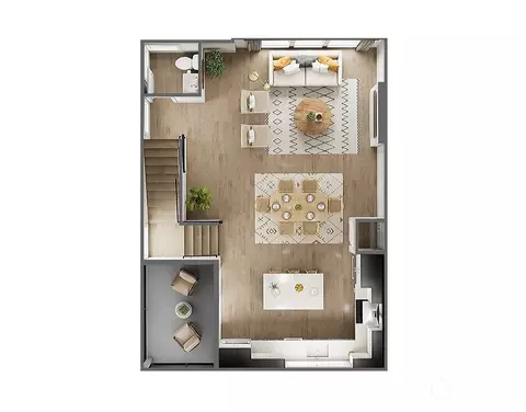 Floorplan - 18922 NE 99th Ct NE #D, Bothell, WA 98011 photo 2 of 3