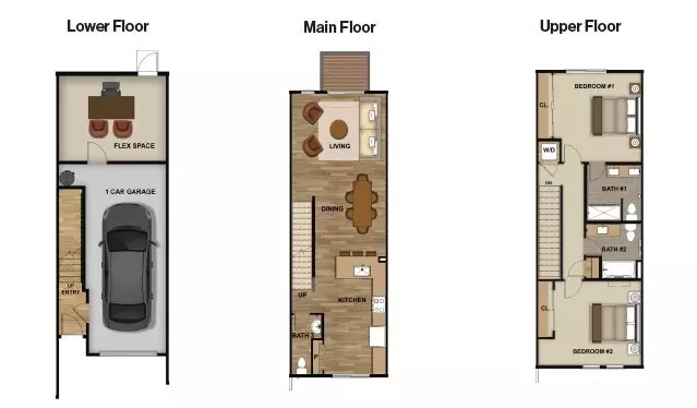 Floorplan - 16124 Cascadian Way #H3, Bothell, WA 98012 photo 1 of 1