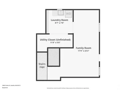 Floorplan - 2406 E Galer St, Seattle, WA 98112 photo 2 of 4
