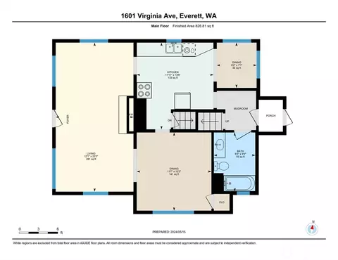 Floorplan - 1601 Virginia Ave, Everett, WA 98201 photo 1 of 3