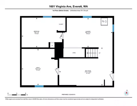 Floorplan - 1601 Virginia Ave, Everett, WA 98201 photo 3 of 3