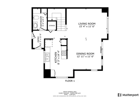 Floorplan - 5708 12th Ave W #B, Everett, WA 98203 photo 1 of 2