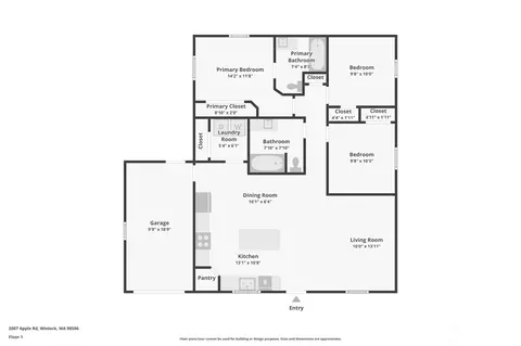 Floorplan - 2007 Apple Rd, Winlock, WA 98596 photo 1 of 1
