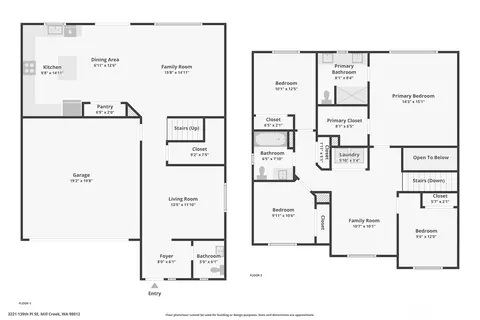 Floorplan - 3221 139th Pl SE, Mill Creek, WA 98012 photo 1 of 1