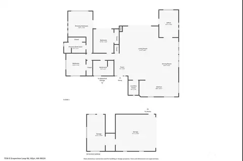 Floorplan - 7530 E Grapeview Loop Rd, Allyn, WA 98524 photo 1 of 1