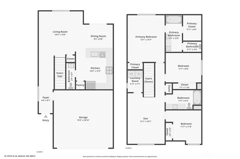 Floorplan - 16 197th St SE, Bothell, WA 98012 photo 1 of 1