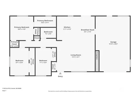 Floorplan - 11130 3rd Pl SE, Everett, WA 98208 photo 1 of 1