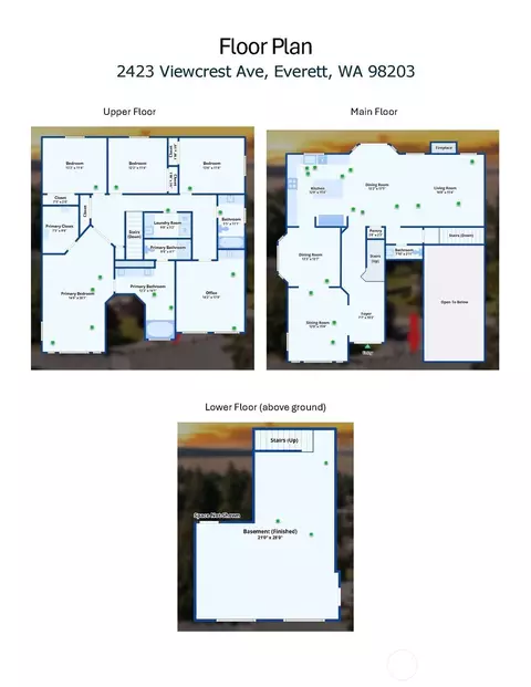 Floorplan - 2423 Viewcrest Ave, Everett, WA 98203 photo 1 of 1