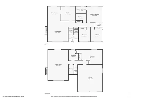 Floorplan - 17212 21st Ave SE, Bothell, WA 98012 photo 1 of 3