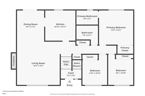 Floorplan - 17212 21st Ave SE, Bothell, WA 98012 photo 3 of 3
