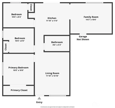 Floorplan - 17021 5th Avenue Ct E, Spanaway, WA 98387 photo 1 of 1
