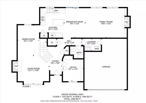Floorplan - 9220 NE 195th St, Bothell, WA 98011 photo 2 of 3
