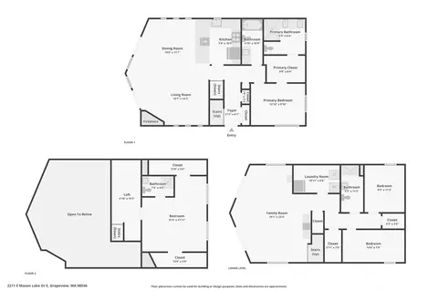 Floorplan - 2211 E Mason Lake Dr E, Grapeview, WA 98546 photo 1 of 1