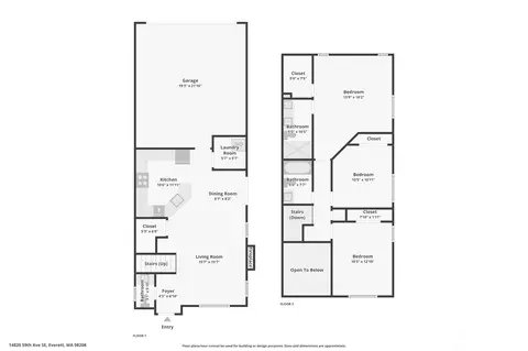 Floorplan - 14820 59th Ave SE, Everett, WA 98208 photo 3 of 3