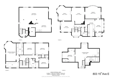 Floorplan - 803 15th Ave E, Seattle, WA 98112 photo 1 of 1