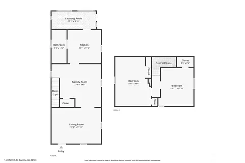 Floorplan - 1409 N 39th St, Seattle, WA 98103 photo 3 of 3