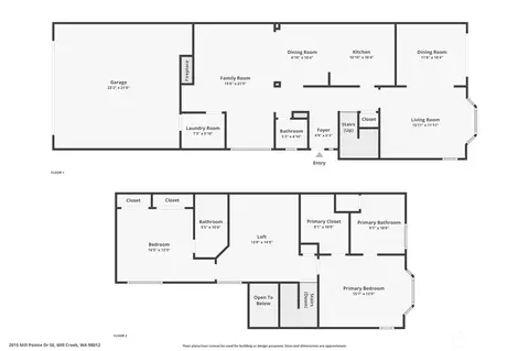 Floorplan - 2015 Mill Pointe Dr SE, Mill Creek, WA 98012 photo 1 of 1