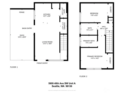 Floorplan - 5909 40th Ave SW #A, Seattle, WA 98136 photo 1 of 1