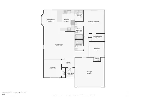 Floorplan - 1205 Boatman Ave NW, Orting, WA 98360 photo 1 of 1