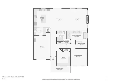 Floorplan - 1278 Haystack Ave SE, North Bend, WA 98045 photo 1 of 1