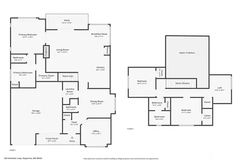 Floorplan - 254 Parkside Loop, Chehalis, WA 98532 photo 1 of 1