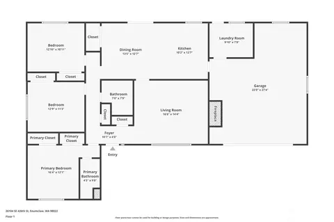 Floorplan - 26104 SE 426th St, Enumclaw, WA 98022 photo 1 of 1