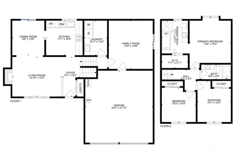 Floorplan - 719 213 St SE, Bothell, WA 98021 photo 1 of 1