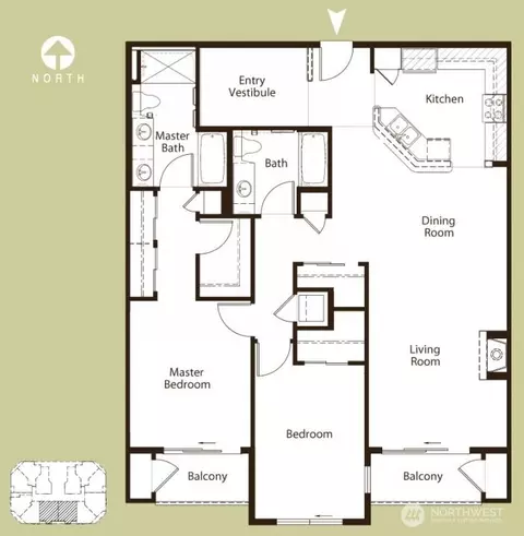 Floorplan - 15730 116th Ave NE #107, Bothell, WA 98011 photo 1 of 1