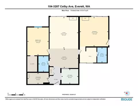 Floorplan - 3207 Colby Ave #104, Everett, WA 98201 photo 1 of 1