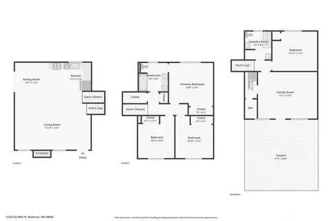 Floorplan - 12224 SE 60th Pl, Bellevue, WA 98006 photo 3 of 4